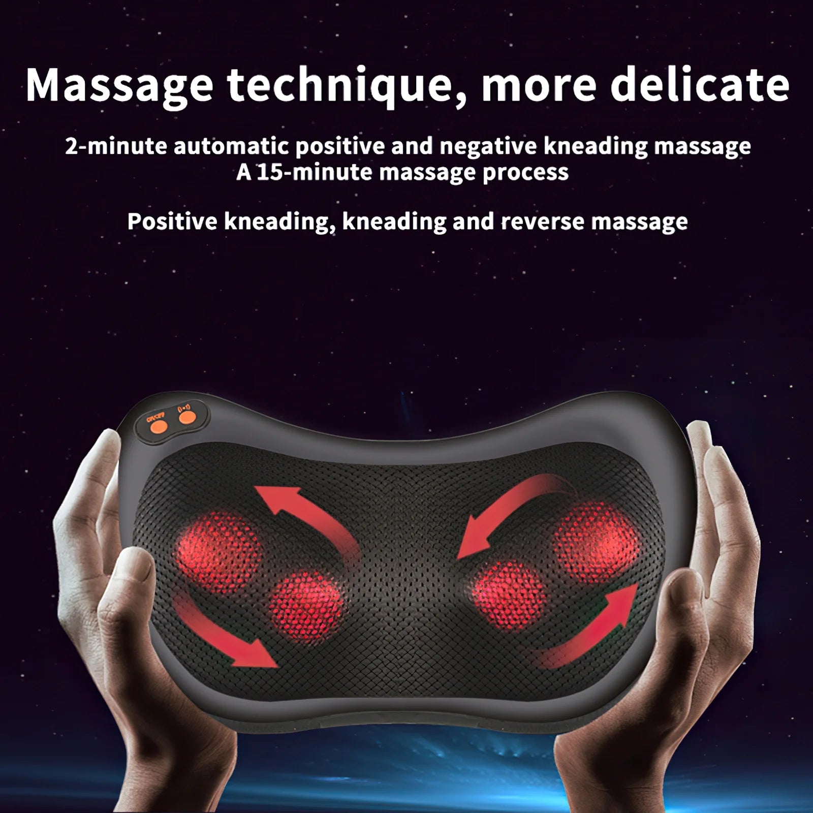 InstaRelief Heated Neck Massage Pillow