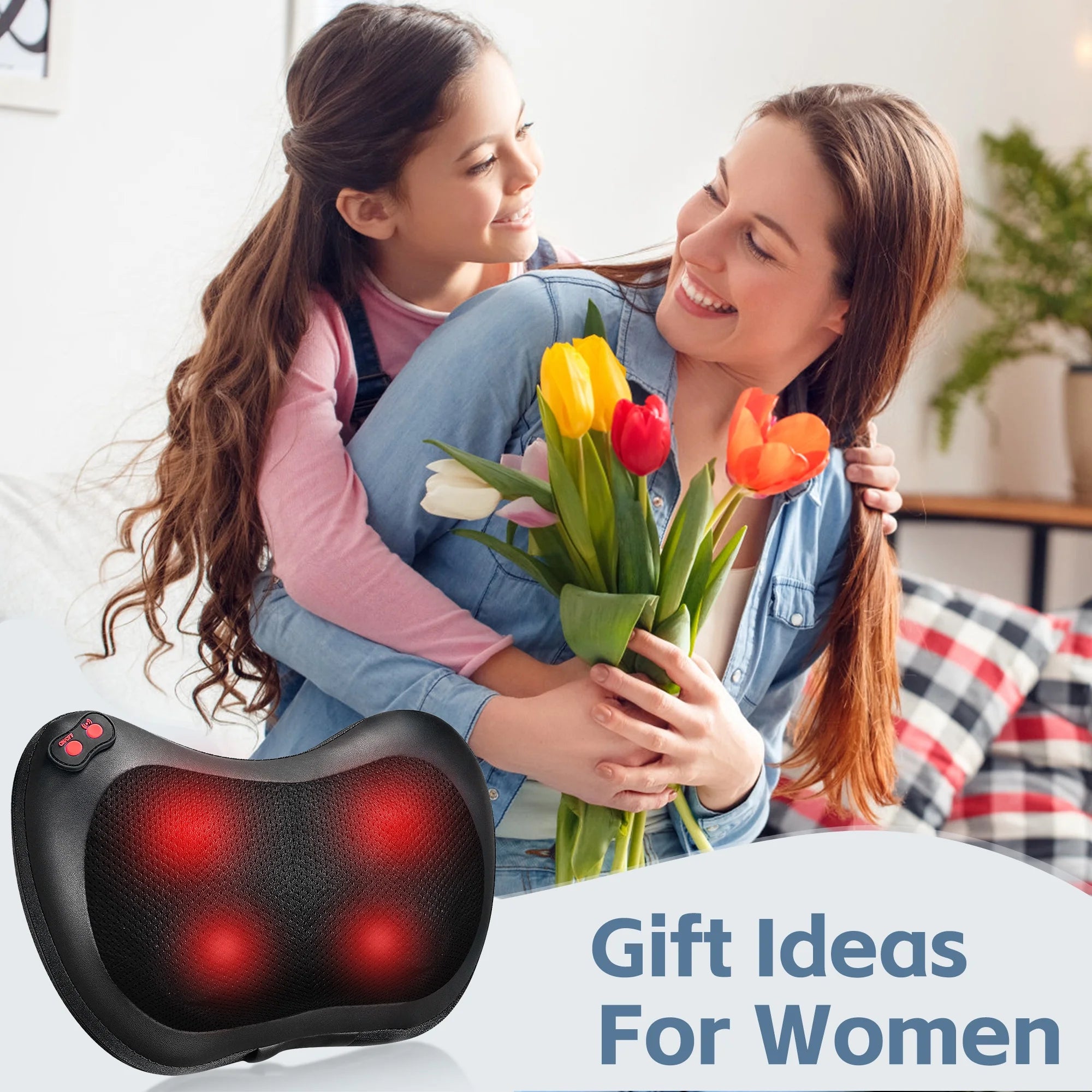 InstaRelief Heated Neck Massage Pillow