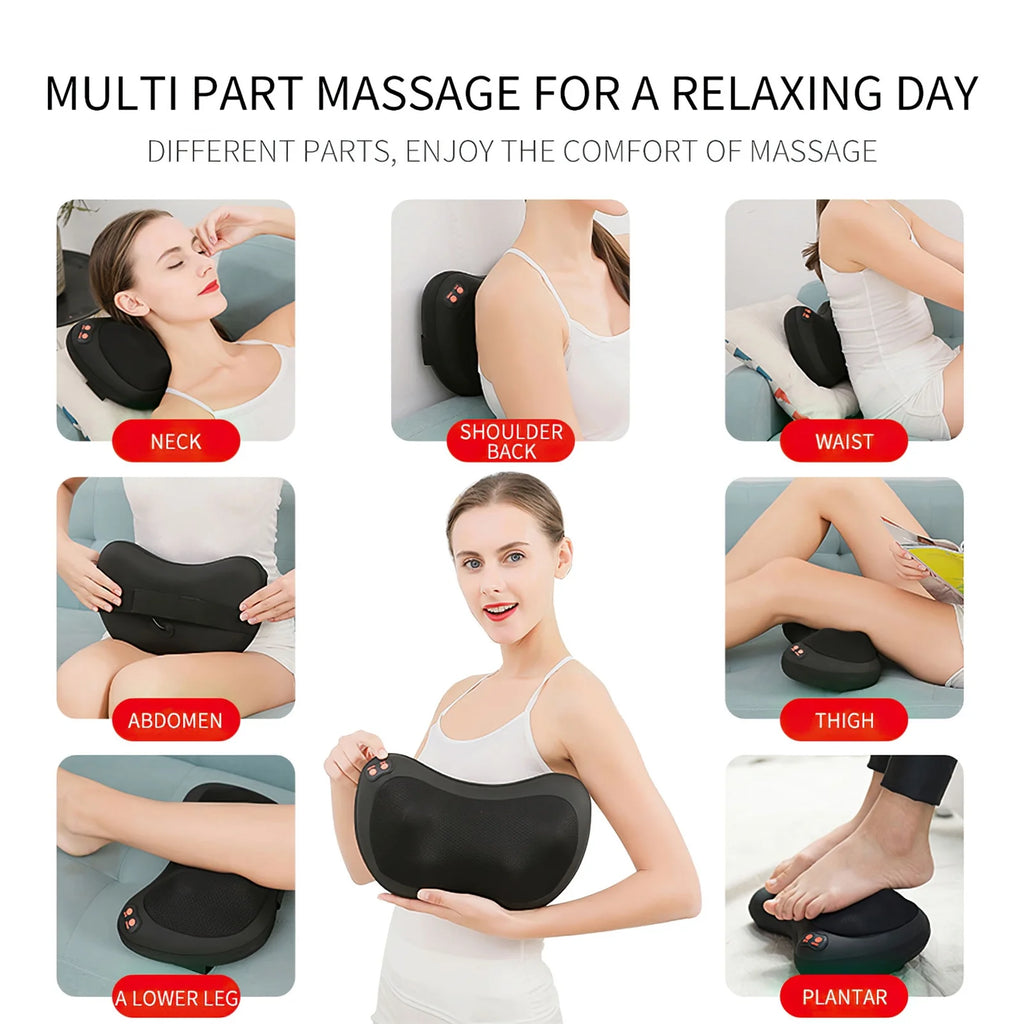 InstaRelief Heated Neck Massage Pillow