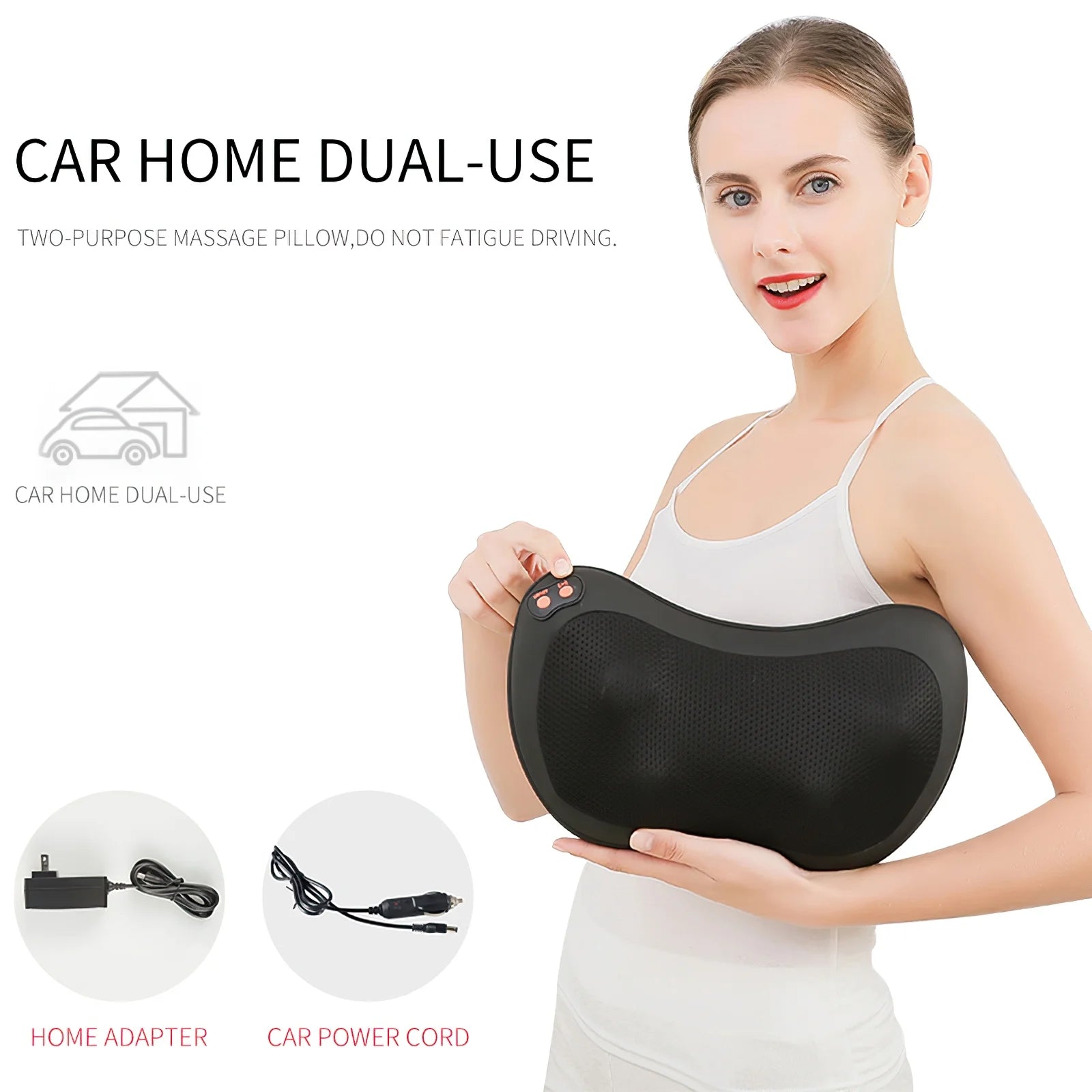 InstaRelief Heated Neck Massage Pillow