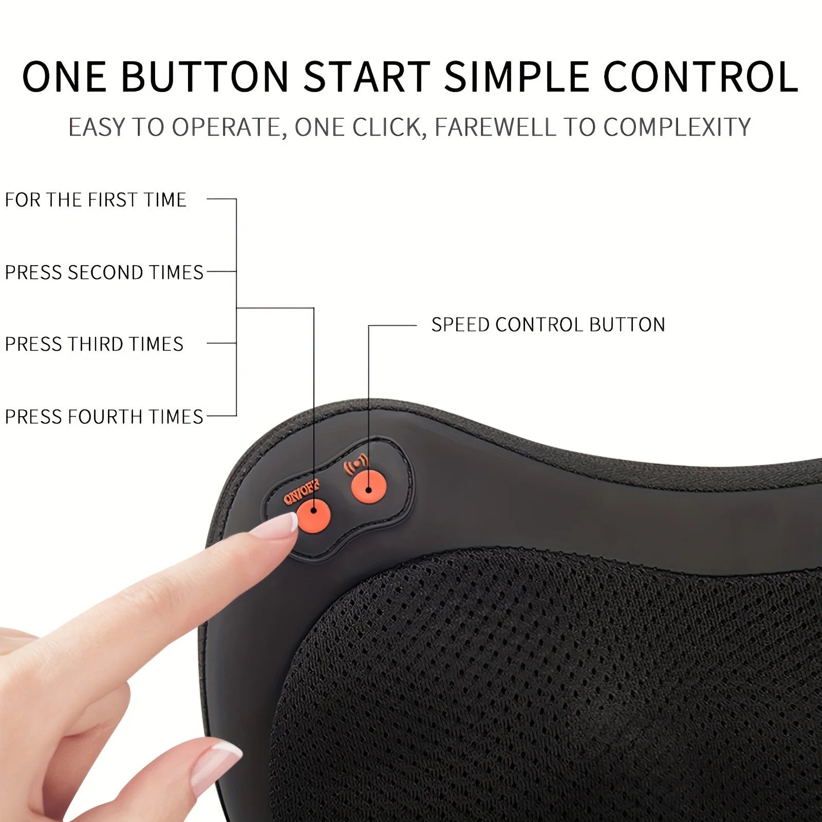 InstaRelief Heated Neck Massage Pillow